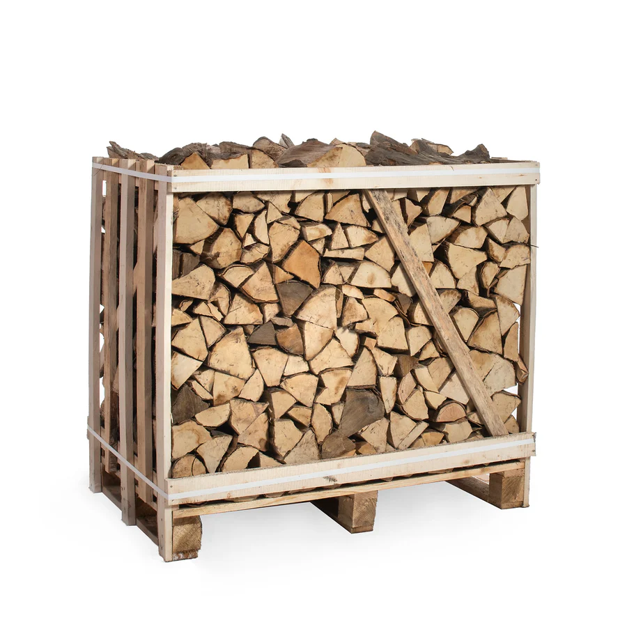 Halve Pallet Beuken haardhout zonder schors 25cm