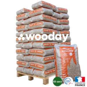 Pellet Wooday - Palette de 65 sacs de 15 kg