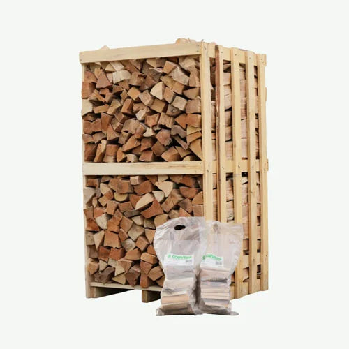 Bois Nature – Bois Chauffage 100% Chêne 2 Stères – Sec Étuve Bûches 33cm Cheminée Insert