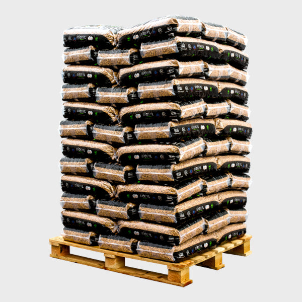 Bois Nature – Granulés Bois Premium DINplus Palette 990 kg (66 Sacs 15 kg) – Poêle Chaudière
