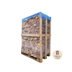 Bois Nature – Bois Poêle de Masse 2 Stères Sec – Mix Feuillus Résineux Opti-Masse Bûches 33cm